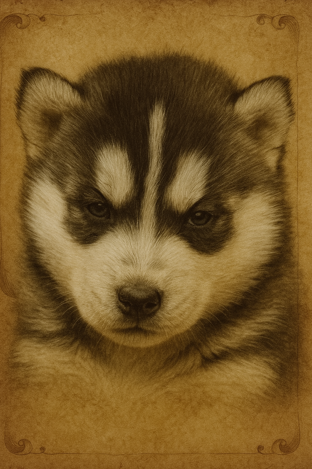 Portrait of Rurik Watcher in the Snow